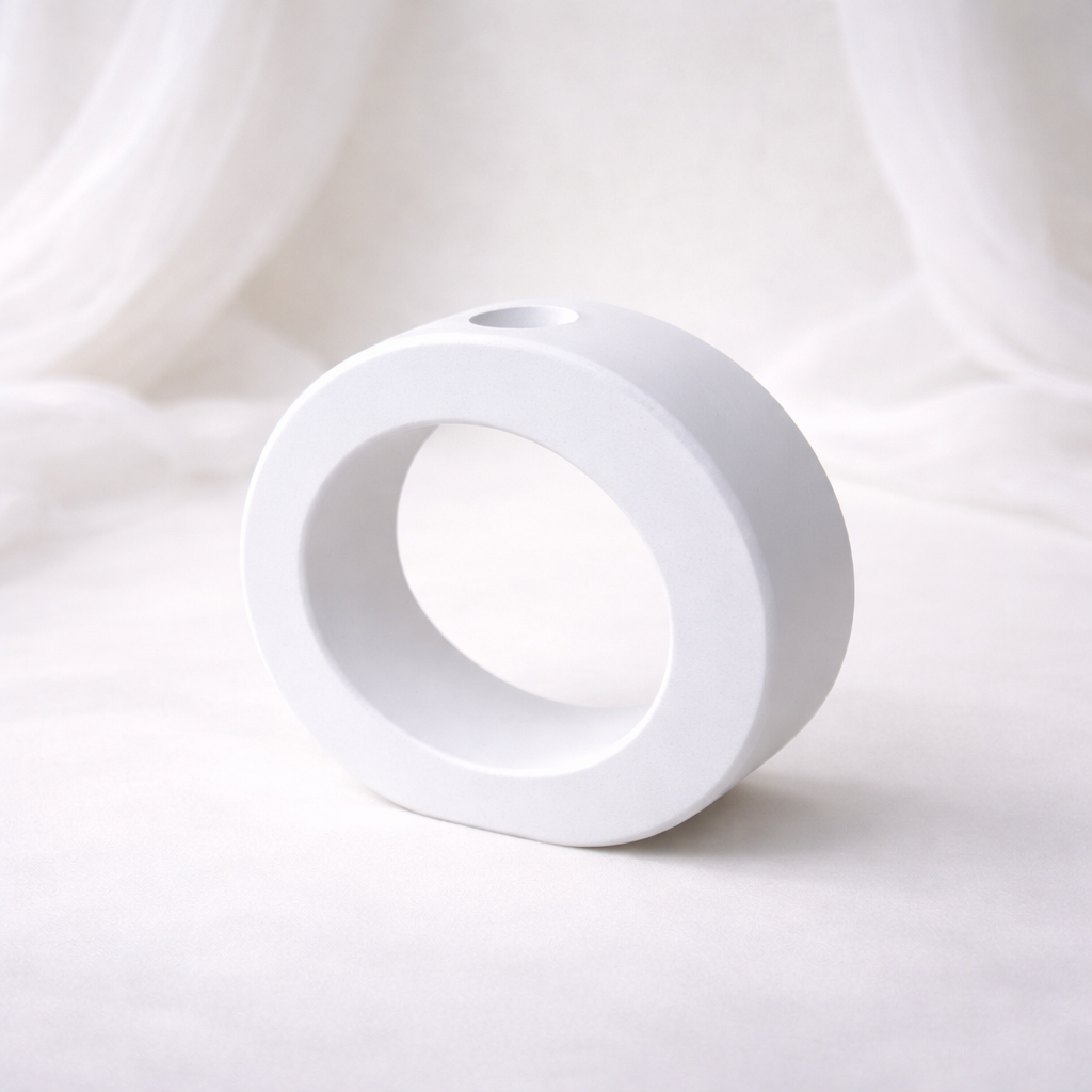 Vaso Decorativo in Ceramica Moderna con Design Circolare